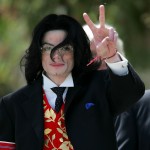 Michael Jackson leaves the Santa Barbara County Courthouse after another day of proceedings in his child molestation trial in Santa Monica on May 13, 2005