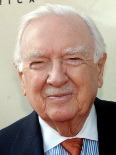 Walter Cronkite attends the Tony Awards Party in Los Angeles on June 2, 2002