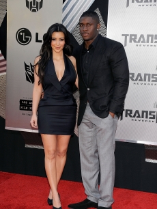 Kim Kardashian and Reggie Bush shine on the red carpet at the premiere of ‘Transformers: Revenge Of The Fallen’ on June 22, 2009 in Los Angeles
