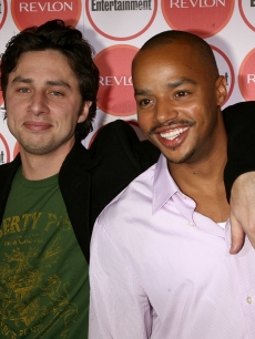 Zach Braff and Donald Faison arrive for Entertainment Weekly’s 4th Annual Pre-Emmy Party on August 26, 2006 in Los Angeles