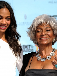 Two generations of ‘Star Trek’ - Zoe Saldana and NIchelle Nichols at the BET Awards on June 28, 2009