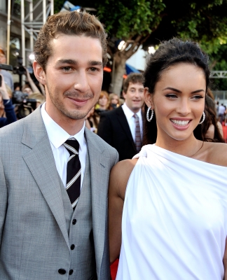 Shia LaBeouf and Megan Fox are all smiles at the premiere of ‘Transformers: Revenge Of The Fallen’ in Los Angeles on June 22, 2009  