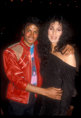 Michael Jackson & Cher cuddle up at the ‘Dreamgirls’ opening night after party at the Shubert theater in Century City, March 20, 1983