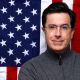 Stephen Colbert poses for photos to celebrate the launch of his new Ben & Jerry’s ice cream AmeriCone Dream at the Dream Hotel in NYC on March 05, 2007