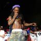 Lil Wayne busts some rhymes at the Hot 107.9 Birthday Bash 14 at Philips Arena in Atlanta, Georgia, on June 20, 2009