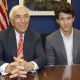 Nick Jonas discusses juvenile diabetes with Sen. Frank Lautenberg on Tuesday, June 23 on Capitol Hill in Washington