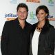 Nick Lachey and Vanessa Minnillo step out at the Jetblue Celebration at MyHouse on June 17, 2009 in Los Angeles