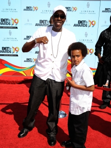 Arsenio Hall and arrive son Arsenio Jr. arrive at the 2009 BET Awards held at the Shrine Auditorium in Los Angeles on June 28, 2009 