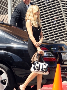Alana Stewart attends Farrah Fawcett’s funeral service held at the Cathedral of Our Lady of the Angels on June 30, 2009 in Los Angeles