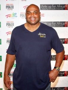 NBA player Charles Barkley arrives at the ‘Ante Up for Africa’ celebrity poker tournament in Las Vegas on July 2, 2009