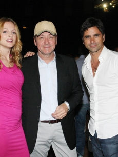 Heather Graham, Kevin Spacey and John Stamos attend the 2009 Essence Music Festival at the Louisiana Superdome, July 3, 2009