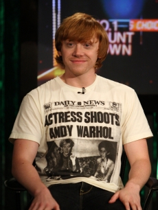 Rupert Grint visits fuse’s ‘No. 1 Countdown’ at fuse Studios in New York City on July 9, 2009 
