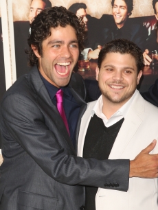 Adrian Grenier and Jerry Ferrara arrive at the premiere of HBO’s ‘Entourage’ Season 6, on July 9, 2009 in Los Angeles