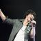 Joe Jonas hits a high note during a performance in Vancouver on June 29, 2009