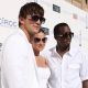 Ashton Kutcher, Demi Moore and Sean ‘Diddy’ Combs at the annual White Party in LA on July 4, 2009