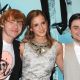 Rupert Grint, Emma Watson and Daniel Radcliffe pose during the photocall of ‘Harry Potter And The Half-Blood Prince’, at Claridge’s Hotel on July 6, 2009 in London