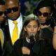 Paris Michael Katherine Jackson addresses the crowd at the Michael Jackson public memorial, July 7, 2009