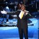 Jermaine Jackson performs ‘Smile’ at the Michael Jackson public memorial at Staples Center in Los Angeles