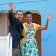 President Barack and First Lady Michelle Obama in Maryland on July 5, 2009