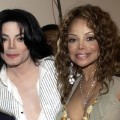 Michael Jackson and La Toya Jackson backstage at the 2003 BET Awards 