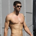 Michael Phelps in Italy on July 17, 2009