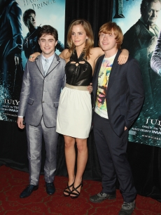 Daniel Radcliffe, Emma Watson and Rupert Grint hit the red carpet at the ‘Harry Potter and the Half-Blood Prince’ premiere in New York City on July 9, 2009 