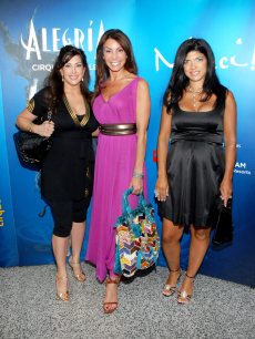 ‘Real Housewives of New Jersey’ stars Jacqueline Laurita, Danielle Staub and Teresa Giudice visit Cirque du Soleil’s ‘Alegria’ in Newark, New Jersey on July 15, 2009 