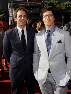 ‘SNL’ stars Seth Meyers and Andy Samberg arrive at the 2009 ESPY Awards in LA on July 15, 2009 