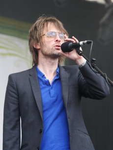 Radiohead’s Thom Yorke takes the stage at the Latitude Festival in Southwold, England, on July 19, 2009