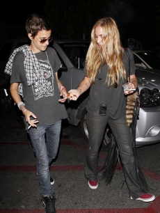 Samantha Ronson and Drea de Matteo step out in Malibu on July 19, 2009