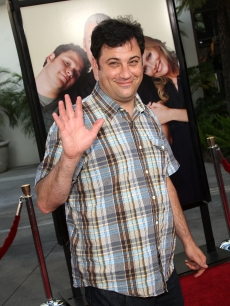 Jimmy Kimmel is all smiles at the premiere of  ‘Funny People’ in Hollywood on July 20, 2009 