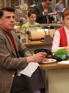 Bryan Batt and Elizabeth Moss film a scene for ‘Mad Men’s’ Season 2 