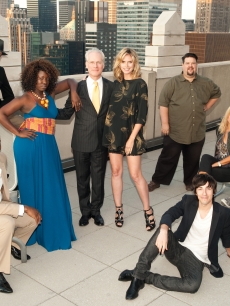Heidi Klum and Tim Gunn with the contestants on Lifetime’s ‘Project Runway: All-Star Challenge’