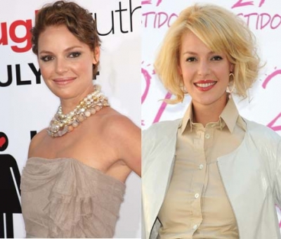 Katherine Heigl: from blond to brunette