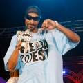 Snoop Dogg looks cool in shades during a performance at the Palms Casino Resort in Las Vegas on July 26, 2009 