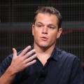 Matt Damon talks at ‘The People Speak’ panel on July 29, 2009 in Pasadena, Calif.