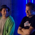 Stand-up guys!  Adam Sandler and Seth Rogen in “Funny People”