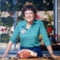 Legendary chef Julia Child in the kitchen