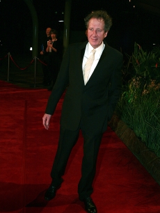 Geoffrey Rush arrives for the opening night of the Melbourne International Film Festival in Australia on July 24, 2009 