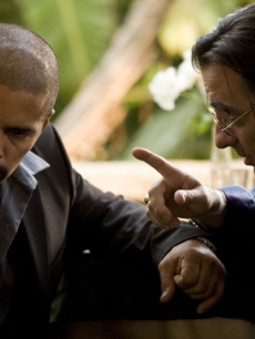 Esai Morales and Andy Garcia in ‘The Line’