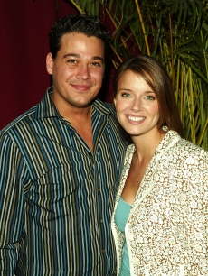 Rob and Amber Mariano at attend the CBS upfront at Tavern on the Green on May 18, 2005 in New York City