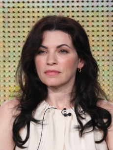Julianna Margulies of the show ‘The Good Wife’ listens during the CBS Network portion of the 2009 Summer Television Critics Association Press Tour at The Langham Huntington Hotel & Spa in Pasadena, California on August 3, 2009