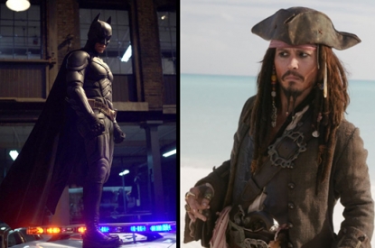 Christian Bale in ‘The Dark Knight’ and Johnny Depp in ‘Pirates of the Caribbean - At World’s End’