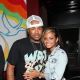 Newly engaged couple The Dream and Christina Milian strike a pose at the BET Rising Icon event in New York City on July 27, 2009 
