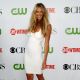 Elle Macpherson looks wonderful in white during the CBS TCA party at the Huntington Library in Pasadena, California on August 3, 2009 